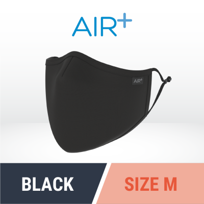 AIR⁺Voyager |可重复使用口罩| M&amp;L尺寸|1件|可洗|抗菌|防水|可调节耳环